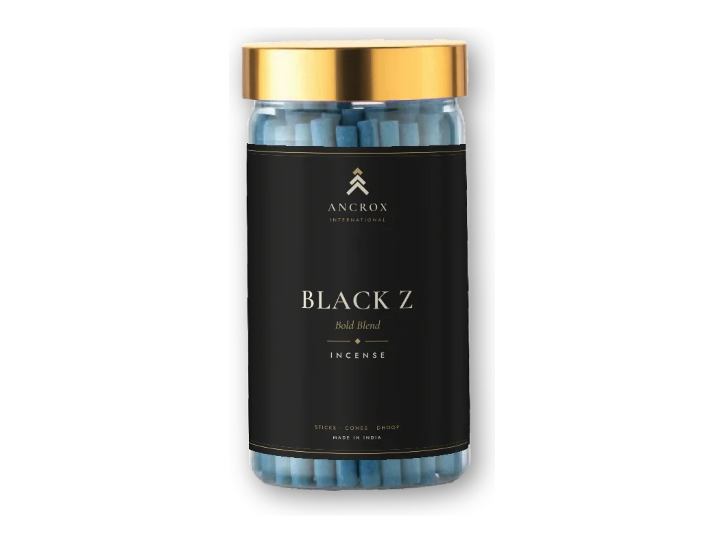 Black Z Bold Blend incense jar by Ancrox