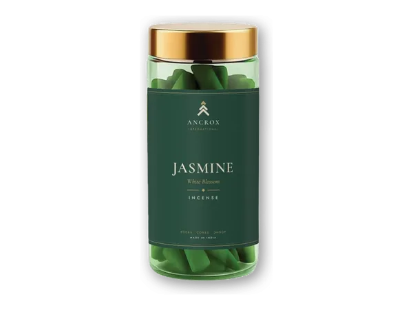 Jasmine White Blossom dhoop cones jar by Ancrox