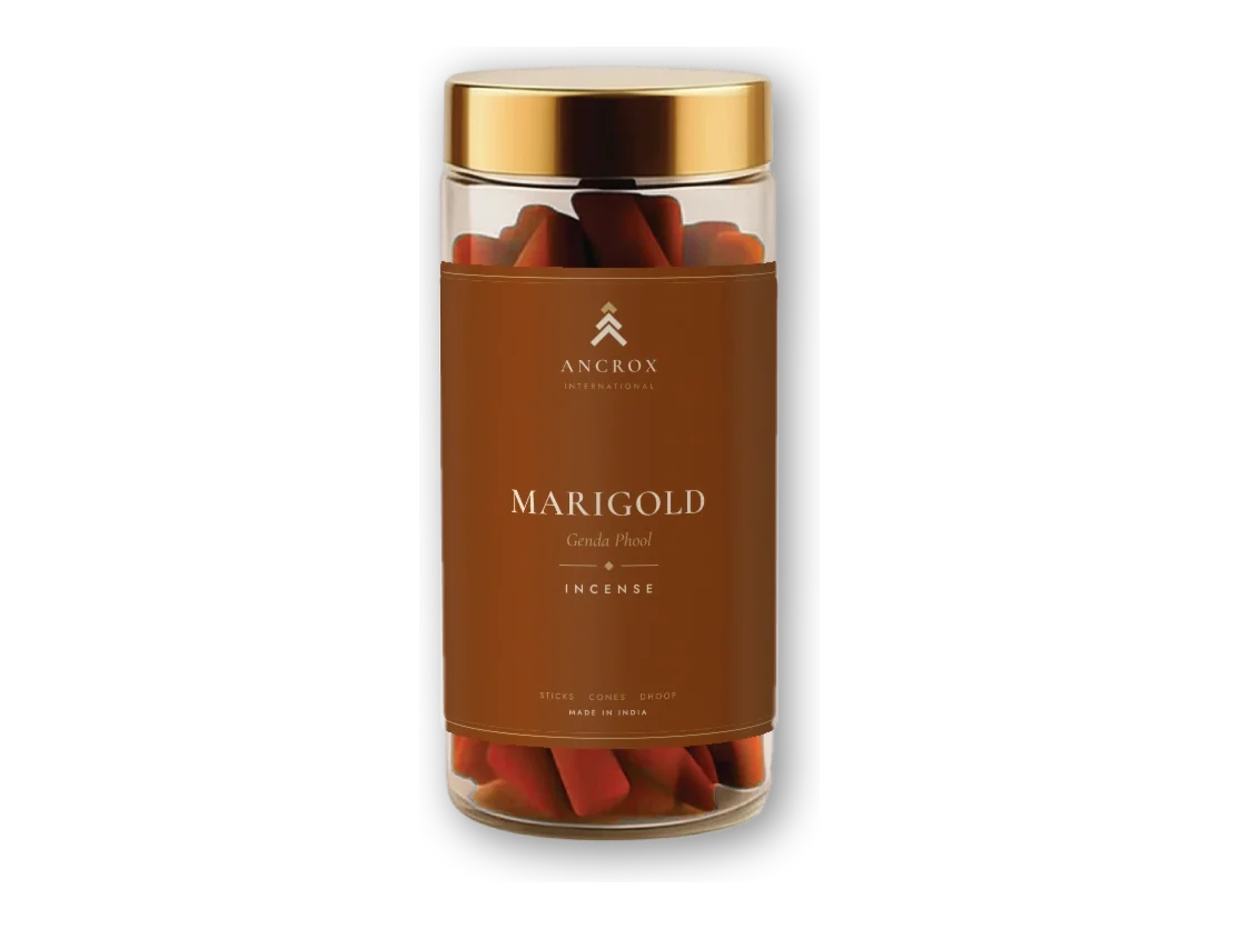 Marigold Genda Phool incense jar by Ancrox