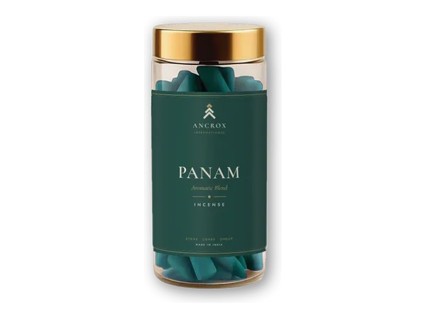 Panam Aromatic Blend dhoop cones jar by Ancrox