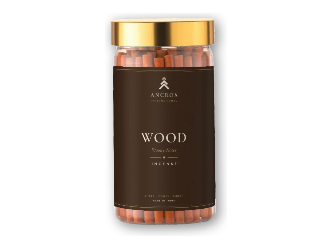 Wood Woody Notes backflow cones jar by Ancrox